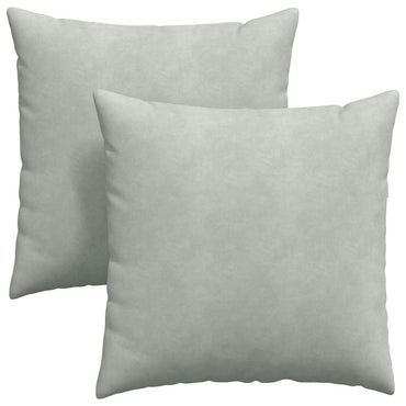 vidaXL Sofakissen 2 Stück Hellgrau 80 x 80 cm Cordstoff