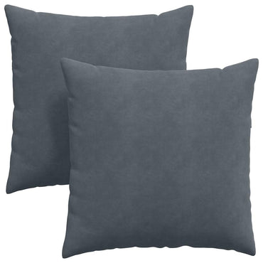 vidaXL Sofakissen 2 Stück Dunkelgrau 80 x 80 cm Cordstoff