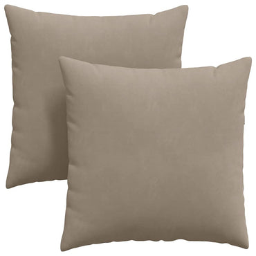 vidaXL Sofakissen 2 Stück Taupe 80 x 80 cm Stoff
