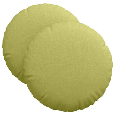 vidaXL Sitzkissen 2 pcs Hellgrün Ø40 x 13 cm Stoff