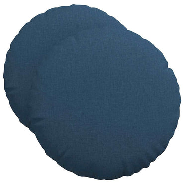 vidaXL Sitzkissen 2 pcs Blau Ø50 x 19 cm Stoff