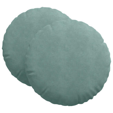 vidaXL Sitzkissen 2 Stück Meergrün Ø 60 x 21 cm Samt