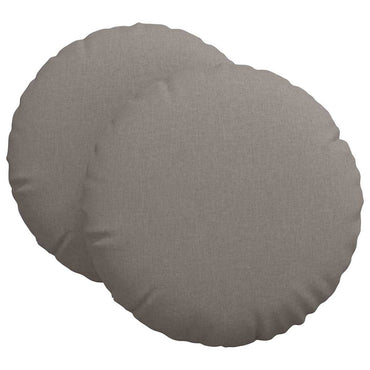 vidaXL Sitzkissen 2 pcs Taupe Ø80 x 29 cm Stoff