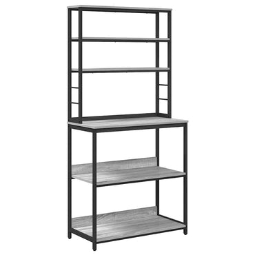 vidaXL Küchenregal Graues Sonoma 80 x 40 x 168 cm Holzwerkstoff