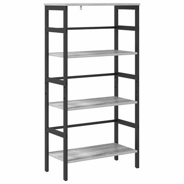 vidaXL Bücherregal Graues Sonoma 60 x 29,5 x 115 cm Holzwerkstoff
