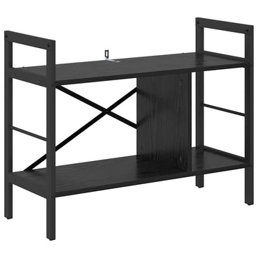 vidaXL Bücherregal Schwarz Eichen-Optik 75 x 30 x 58,5 cm