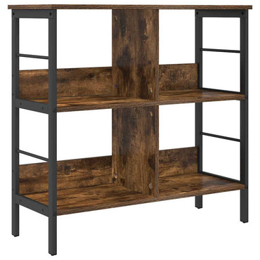 vidaXL Bücherregal Geräucherte Eiche 82 x 32 x 79 cm Holzwerkstoff