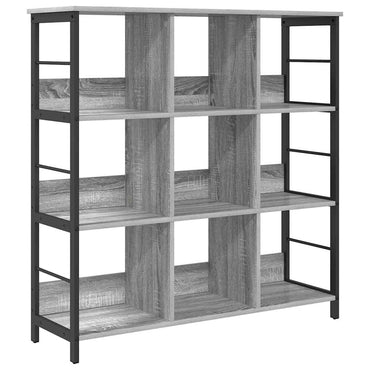 vidaXL Bücherregal Graues Sonoma 102 x 32 x 104,5 cm Holzwerkstoff