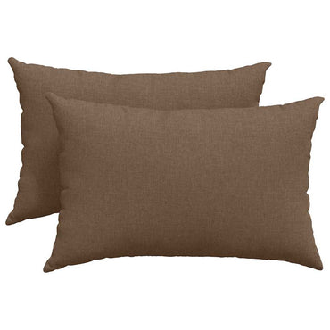 vidaXL Sofakissen 2 pcs Braun 60 x 40 cm Stoff