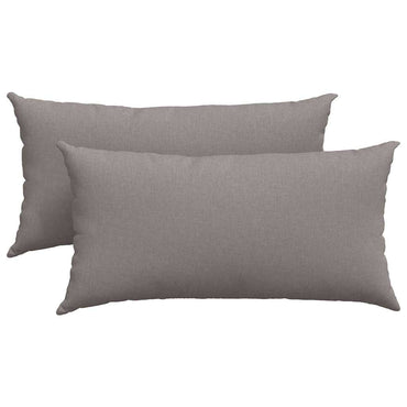 vidaXL Sofakissen 2 pcs Taupe 80 x 40 cm Stoff