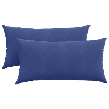 vidaXL Sofakissen 2 Stück Polizeiblau 80 x 40 cm Cordstoff