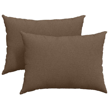 vidaXL Sofakissen 2 pcs Braun 70 x 50 cm Stoff