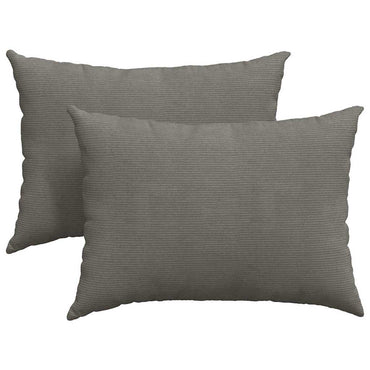 vidaXL Sofakissen 2 Stück Hellgrau 70 x 50 cm Cordstoff