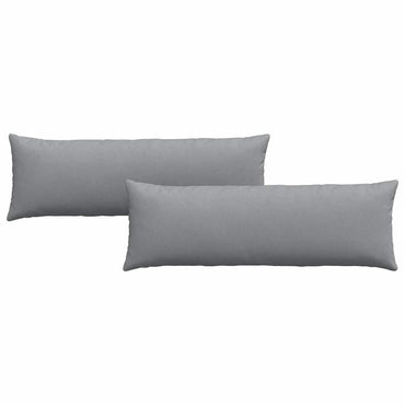 vidaXL Sofakissen 2 pcs Hellgrau 120 x 40 cm Stoff