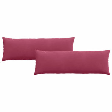 vidaXL Sofakissen 2 Stück Weinrot 120 x 40 cm Cordstoff