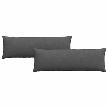 vidaXL Sofakissen 2 Stück Dunkelgrau 120 x 40 cm Cordstoff