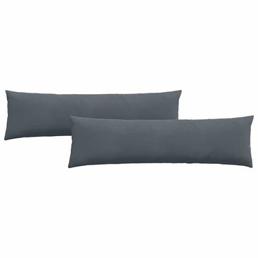 vidaXL Sofakissen 2 Stück Dunkelgrau 145 x 40 cm Cordstoff