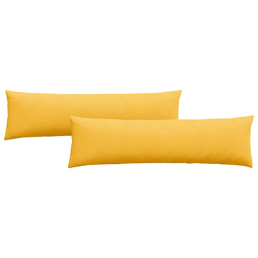 vidaXL Sofakissen 2 Stück Helles Gelb 145 x 40 cm Cordstoff