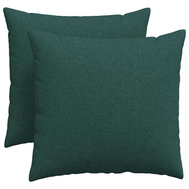vidaXL Sofakissen 2 pcs Dunkelgrün 50 x 50 cm Stoff