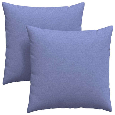 vidaXL Sofakissen 2 pcs Jeans blau 60 x 60 cm Stoff