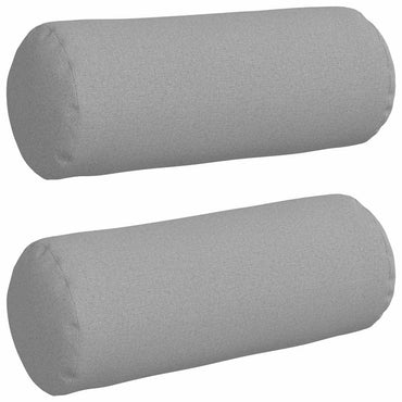 vidaXL Bolsterkissen 2 Stück Wolkengrau Ø 15 x 40 cm Stoff