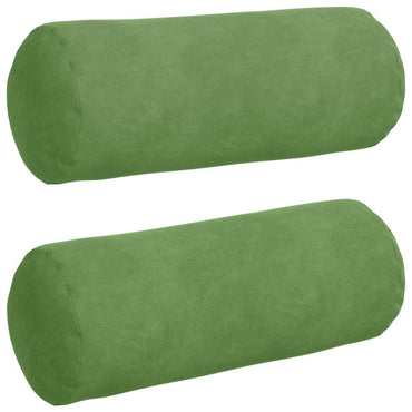 vidaXL Bolsterkissen 2 Stück Hellgrün Ø 15 x 40 cm Cordstoff