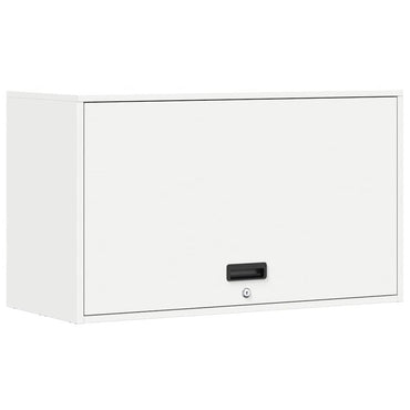 vidaXL Wandschrank für die Garage mit Gasdrucklift-Tür Weiß