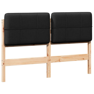 vidaXL Gepolstertes Kopfteil mit Kopfteil Braun und Schwarz 160 cm