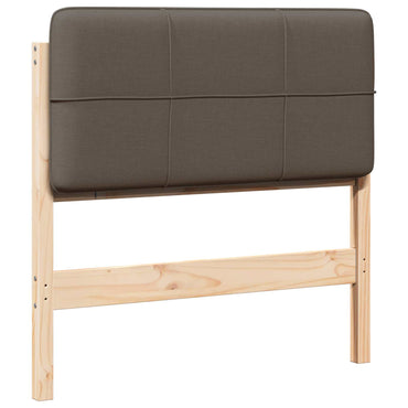 vidaXL Gepolstertes Kopfteil mit Kopfteil Braun und Taupe 100 cm