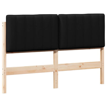 vidaXL Gepolstertes Kopfteil mit Kopfteil Braun und Schwarz 140 cm