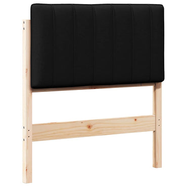 vidaXL Tête de lit rembourrée avec sommier marron et noir 80 cm