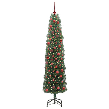 vidaXL Künstlicher Weihnachtsbaum mit 300 LEDs mit Ständer Grün 180 cm