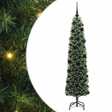 vidaXL Künstlicher Weihnachtsbaum mit 300 LEDs mit Ständer Grün 180 cm