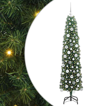 vidaXL Künstlicher Weihnachtsbaum mit 300 LEDs mit Ständer Grün 180 cm