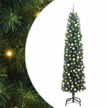 vidaXL Künstlicher Weihnachtsbaum mit 300 LEDs mit Ständer Grün 210 cm