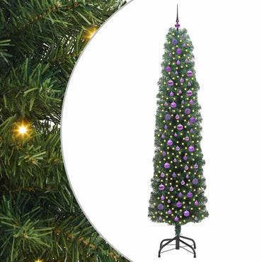 vidaXL Sapin de Noël artificiel avec 300 LED et support Vert 240 cm