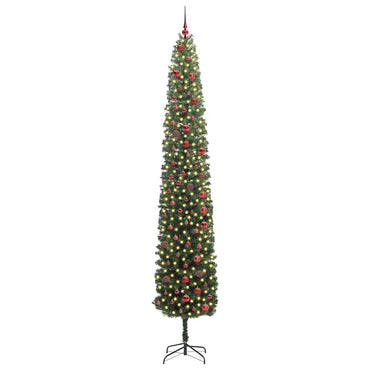 vidaXL Künstlicher Weihnachtsbaum mit 300 LEDs mit Ständer Grün 300 cm