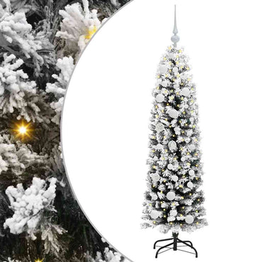vidaXL Künstlicher Weihnachtsbaum mit 150 LEDs mit Ständer Grün 150 cm