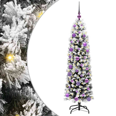 vidaXL Künstlicher Weihnachtsbaum mit 150 LEDs mit Ständer Grün 150 cm