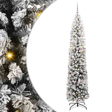 vidaXL Künstlicher Weihnachtsbaum mit 300 LEDs mit Ständer Grün 210 cm