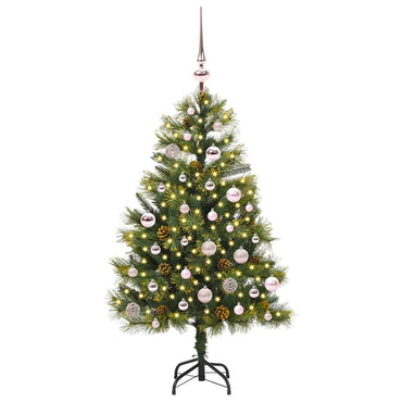 vidaXL Künstlicher klappbarer Weihnachtsbaum mit Tannenzapfen 150 cm