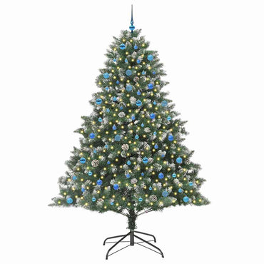 vidaXL Sapin de Noël artificiel avec 300 LED et support Vert 240 cm