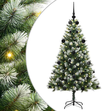 vidaXL Künstlicher schwenkbarer Weihnachtsbaum mit flockigem Schnee
