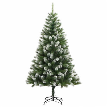 vidaXL Künstlicher schwenkbarer Weihnachtsbaum mit flockigem Schnee