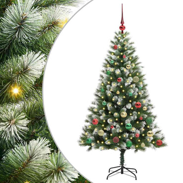 vidaXL Künstlicher schwenkbarer Weihnachtsbaum mit flockigem Schnee