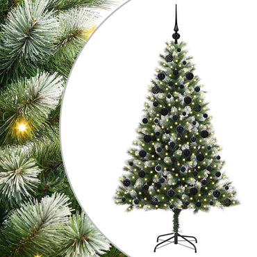 vidaXL Künstlicher schwenkbarer Weihnachtsbaum mit flockigem Schnee