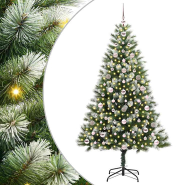 vidaXL Künstlicher schwenkbarer Weihnachtsbaum mit flockigem Schnee