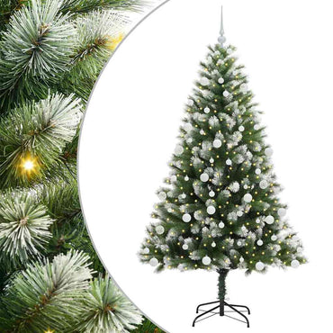 vidaXL Künstlicher schwenkbarer Weihnachtsbaum mit flockigem Schnee