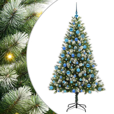 vidaXL Künstlicher schwenkbarer Weihnachtsbaum mit flockigem Schnee
