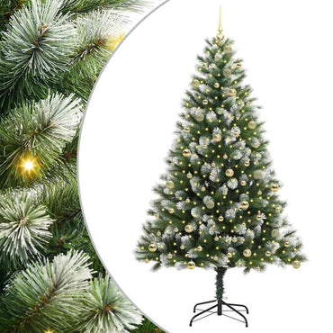 vidaXL Künstlicher schwenkbarer Weihnachtsbaum mit flockigem Schnee
